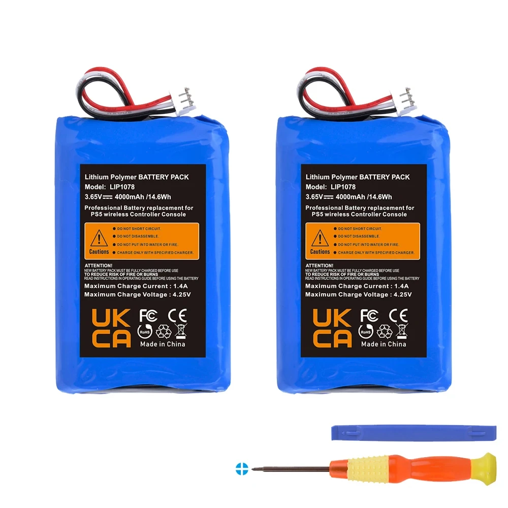 Batteria Ricaricabile Da 4000Mah Per Controller Di Gioco Dualsense Sony Ps5 Lip1708 Maggiore Potenza
