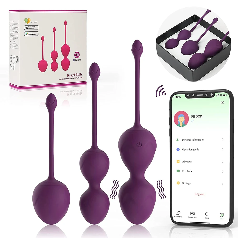 APP Control Smart Pelvic Exercise Trainer Pelvic Floor Muscle Massage Ball Floor & Tightening Sex Toys for Women
