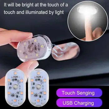 Mini Car Wardrobe Storage LED Light Rechargeable LED