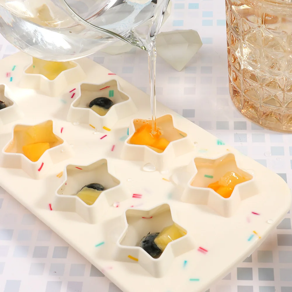 Пятизвездочный трехмерный креативный Силиконовый поднос для льда Love Ice Cube Home Diy