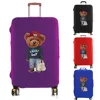 Luggage Cover Travel Suitcase Protective Cover Elasticity Dust Covers Suitable 18-32 Inch Suitcases Fashion Travel Bear Pattern 1