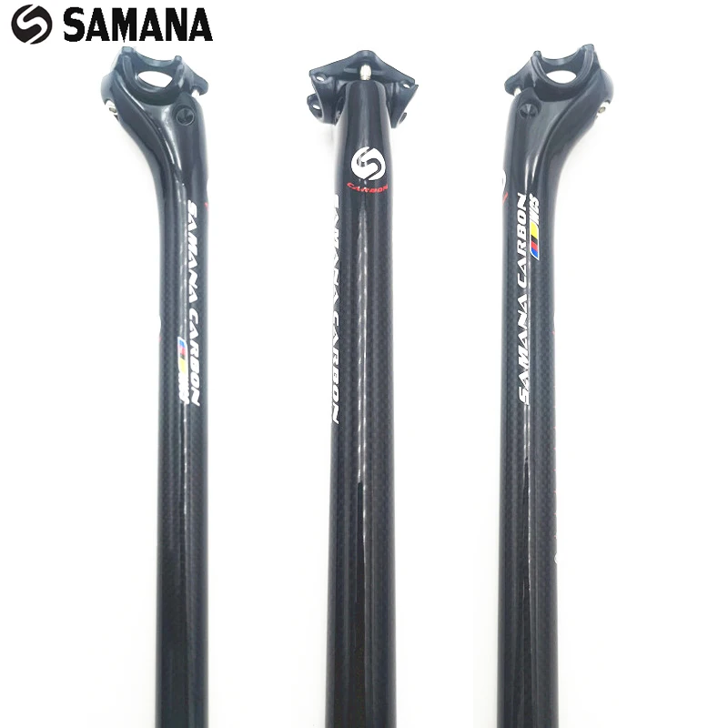 

SAMANA WCS Full Carbon MTB Bike seatpost seat tube Road Bicycle Seatpost Mountain Bike seatpost 27.2 30.8 31.6-350/400MM