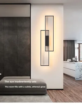 Nordic Long Strip Wall Lamp Metals Decorative Iron Led Lighting for Home Bedroom Bedside Lights Interior LED Wall Lights 1