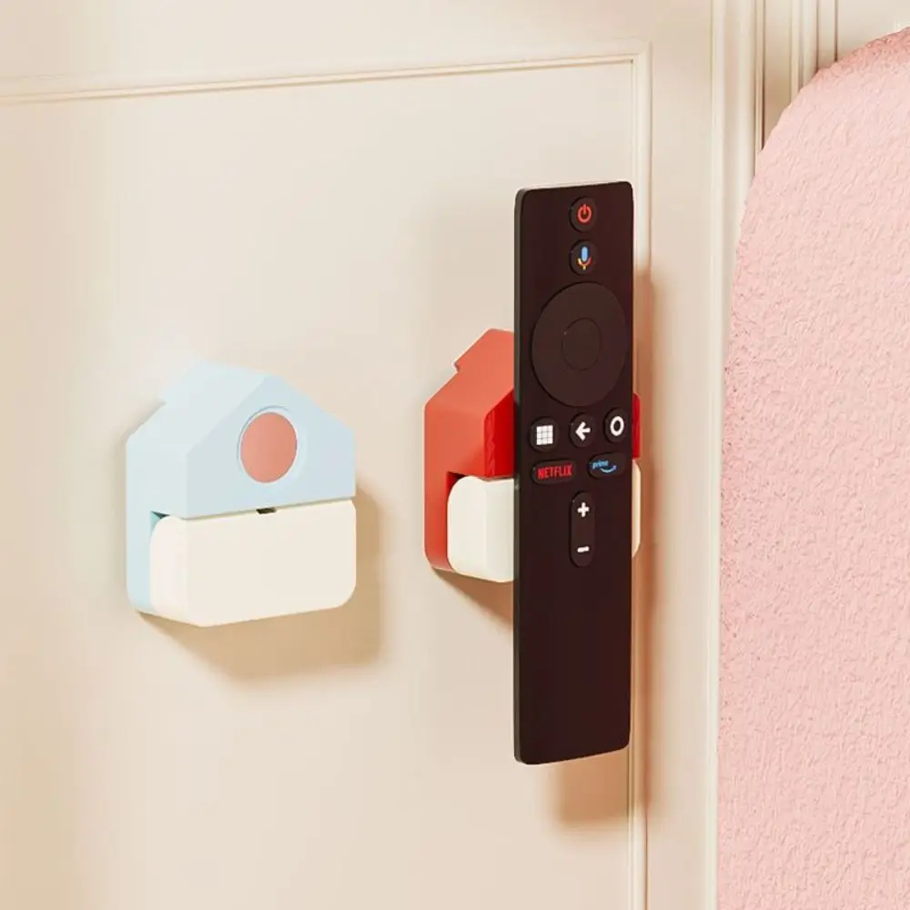 Self Adhesive Magnetic Remote Control Rack No Hole Punching Dopamine Refrigerator Storage Rack Decorative Stable