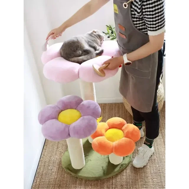 Cat Climbing Frame Flower Nest and Tree 5