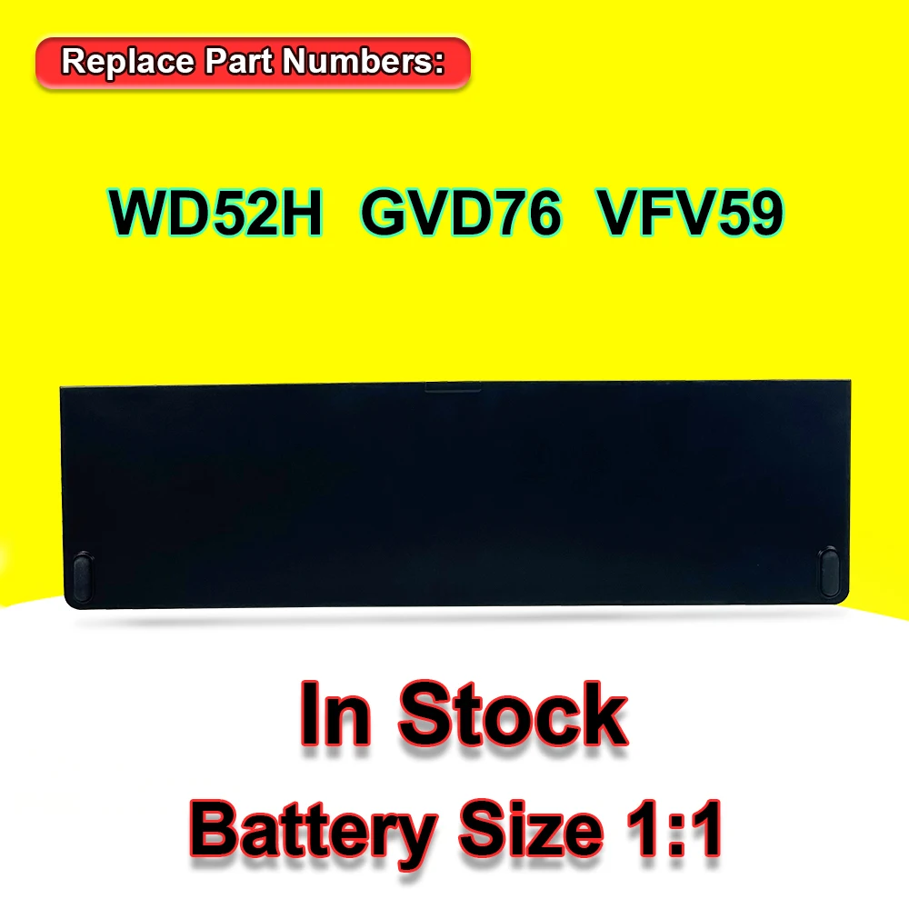 Nova Bateria para Dell Latitude E7240 E7250 Série W57cv 0w57cv Gvd76 7.6v 52wh - Imagem 2