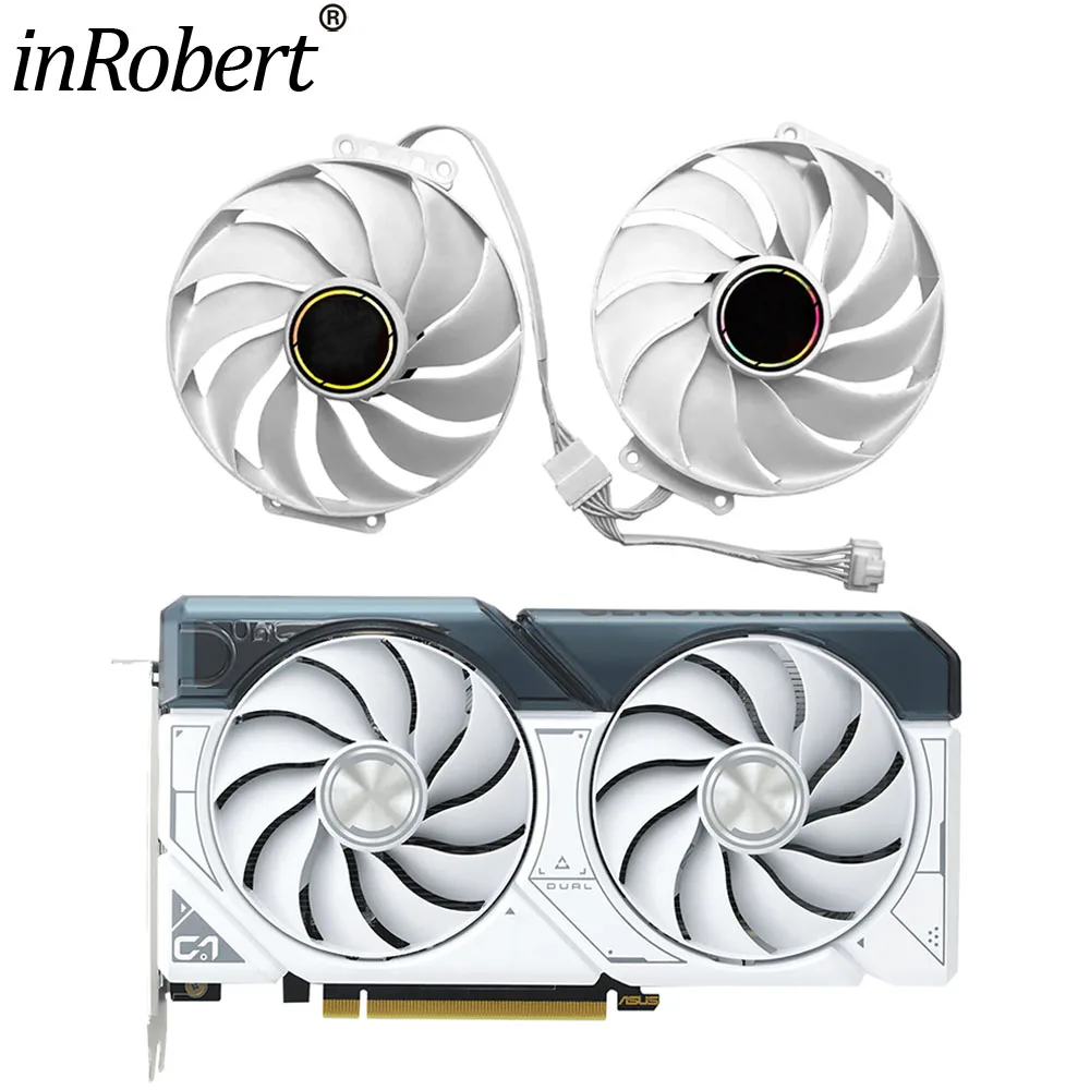 Per Asus Rtx 4060 Ti 4060 Dual White Video Card Fan 90Mm 6Pin Rtx4060Ti Rtx4060 Ventola Di Ricambio Per Scheda Grafica