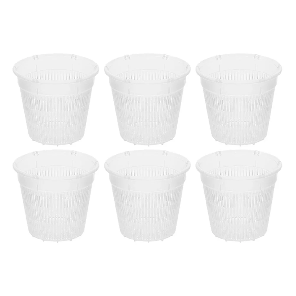 

6 Pcs Phalaenopsis Root Control Pot Home Items Orchid Planting Pots Small Plants Nursery Flower Plastic Cups Pp Goods