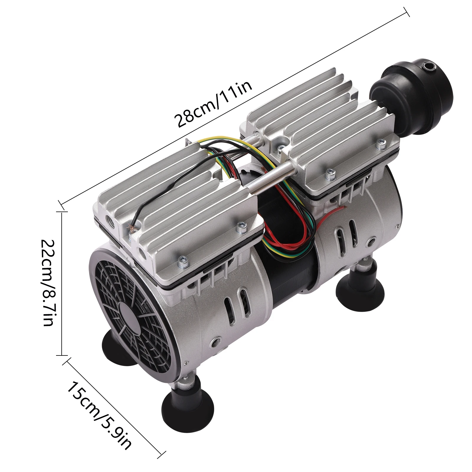 Oil-free Vacuum Pump 110V 550W 3.6CFM 1440RPM Mini Diaphragm Dental Medical Lab Vacuum Pump Air Compressor Head for air pump,air compressor