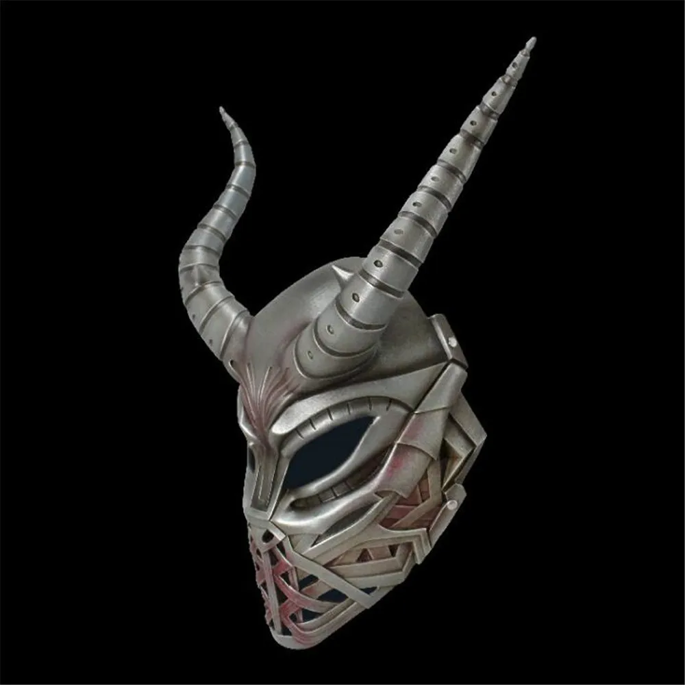 Einstellbar zum Tragen von Teufelsmasken, Harzmaske, Spiel-Requisiten-Maske, Halloween-Party, Rollenspiel-Maske – Detail 4