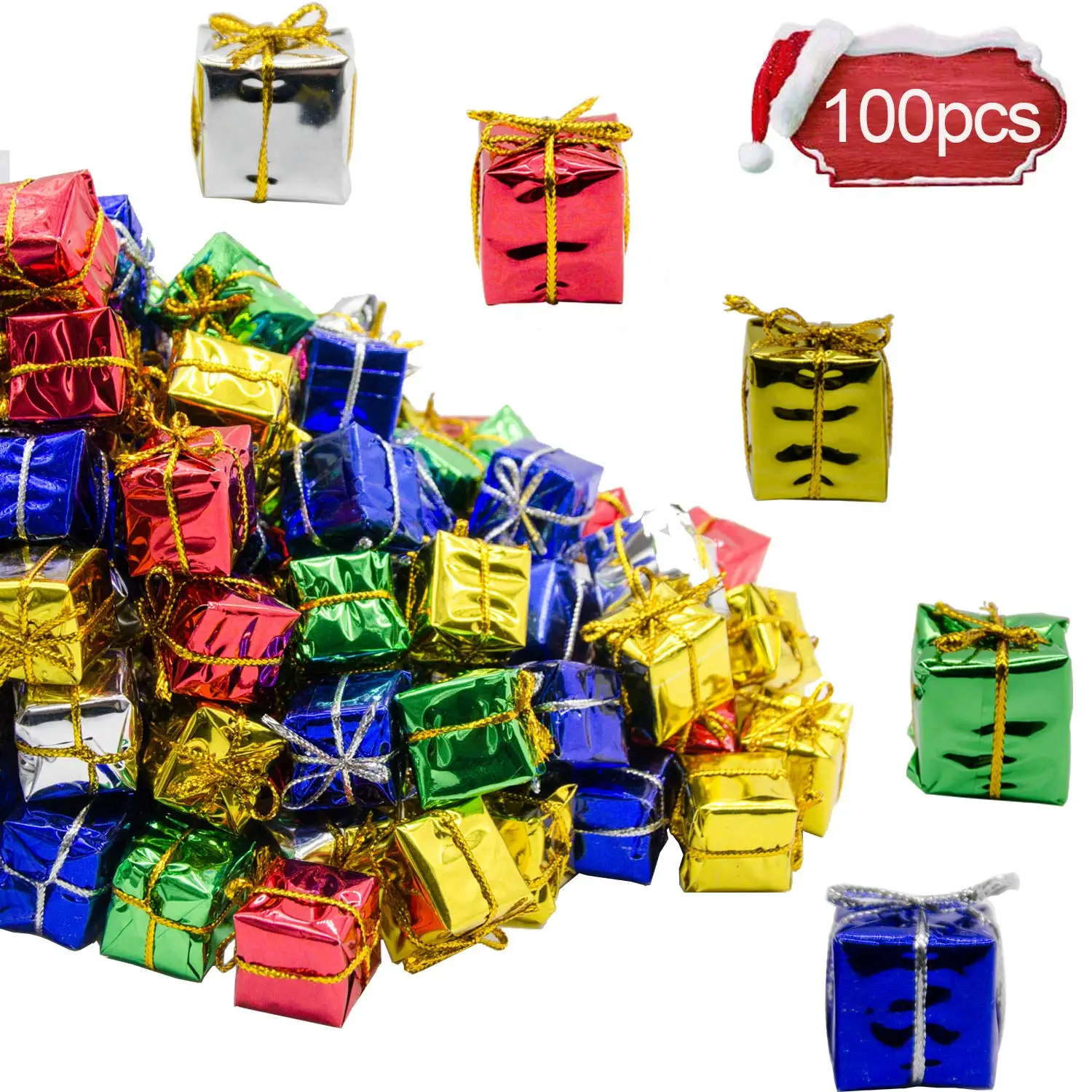 HotSale100Pcslotabout2cmSizeChristmasTreeOrnamentsXmasTree