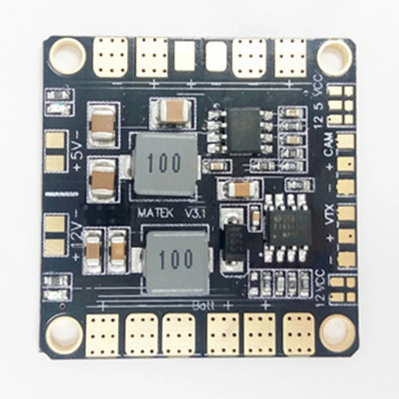 PDB 36x36mm installée sur un drone FPV avec câbles de batterie 3-6S soudés