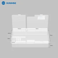 Small Screw Storage Box, Double-layer High Hardness Organizer for Motherboard Repair, Thickened Durable & Portable