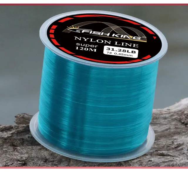 FISHKING Nylon Fishing Line 120m Sink Line Japan Fluorocarbon Coating