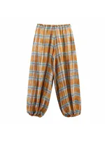 Women's 2025 Autumn Fashion Versatile Bloomers Plaid Printed Loose Pants Female High-Waist Drawstring Casual Trousers - Image 6