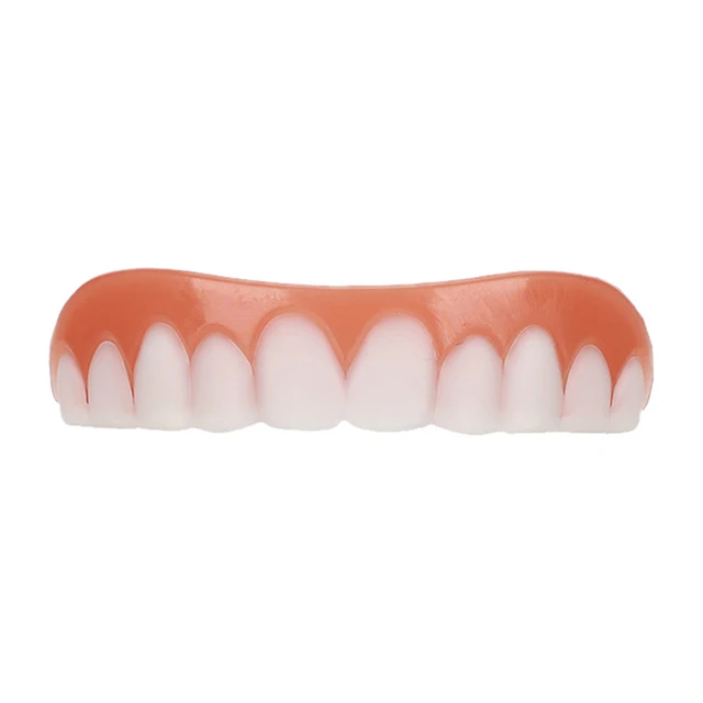 1pc Silicone Upper Lower Veneers False Teeth Laugh Veneers Dentures