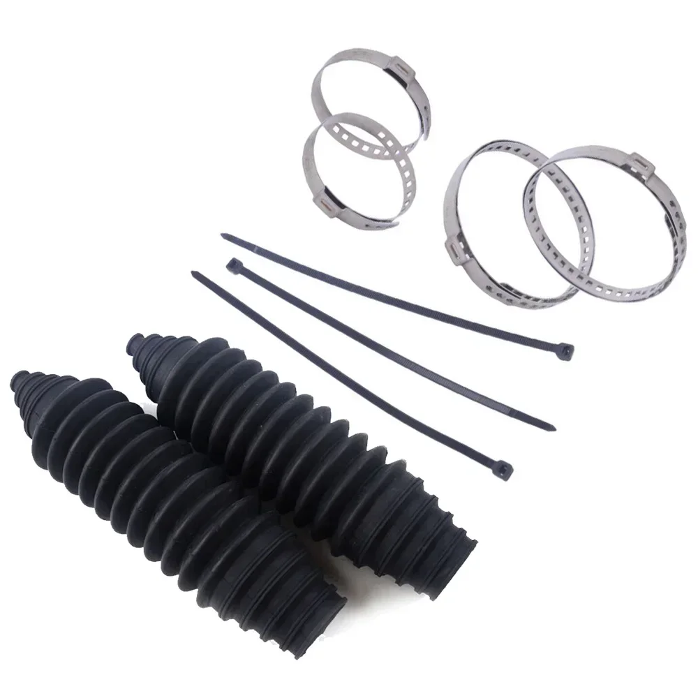 Universal Silicone Rack Pinion Steering Gaiter Pinion Boots+Cable Ties+Clamp Kit Auto Replacement Parts NEW