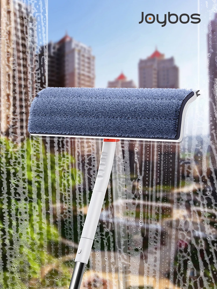 Joybos Window Clean Squeegee Mop Soft Microfiber Telescopic Cleaning Brush Windows Glass