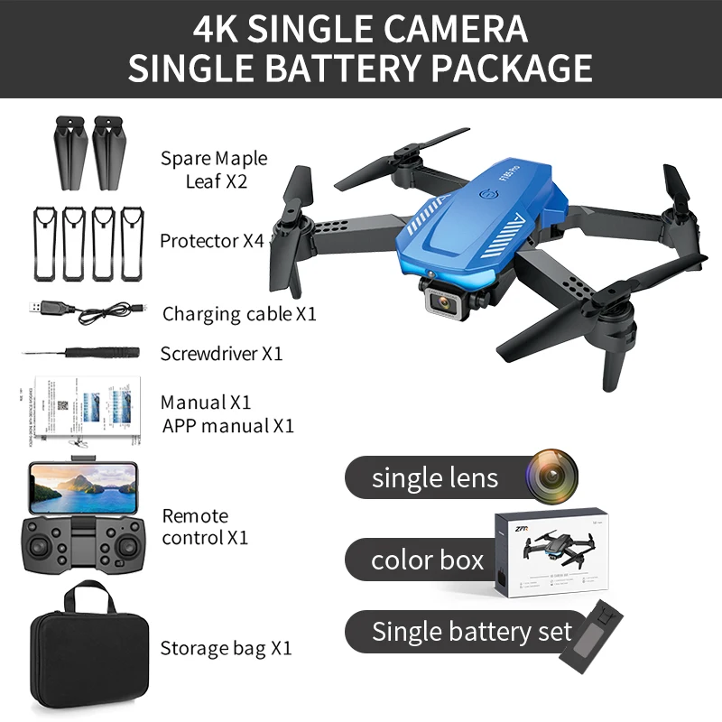 F185 Foldable Drone HD 4K Dual-camera Aerial Camera Obstacle Avoidance Quadcopter Long-endurance Remote Control Aircraft foldable fpv wifi rc quadcopter remote control drone RC Quadcopter