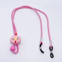 Lunettes de ULde dessin animé pour enfants, lanière anti-perte, Kawaii, col frontal, lunettes de soleil JOSunglasses, lunettes 4