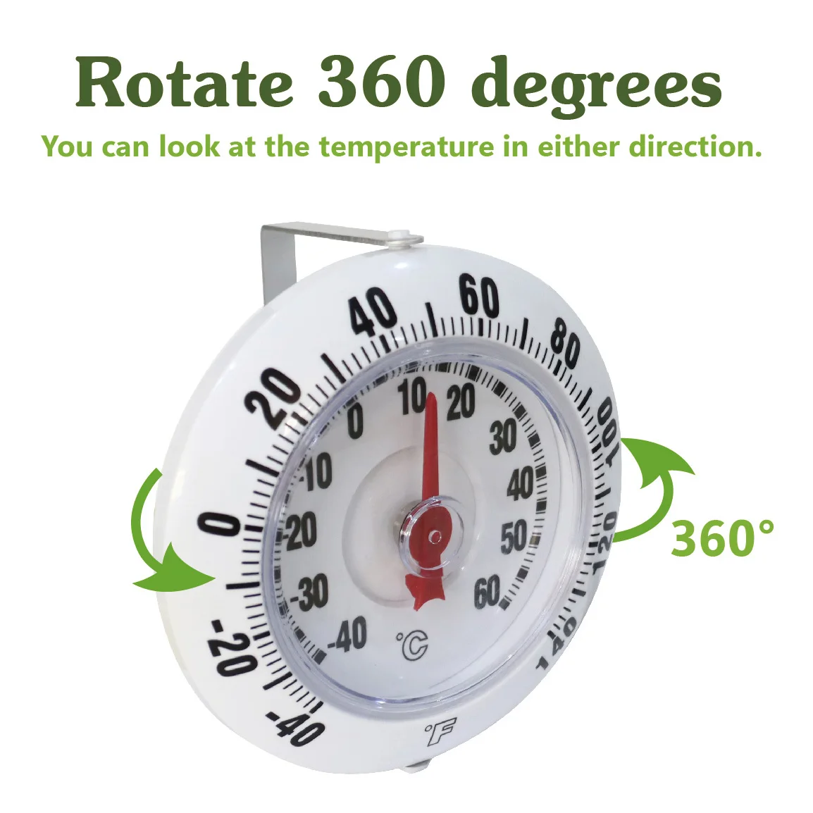 Window Thermometer, Plastic Window Thermometer, Outdoor Window Thermometer With Suction Cup, Thermometer For Home Outdoor, Home 4