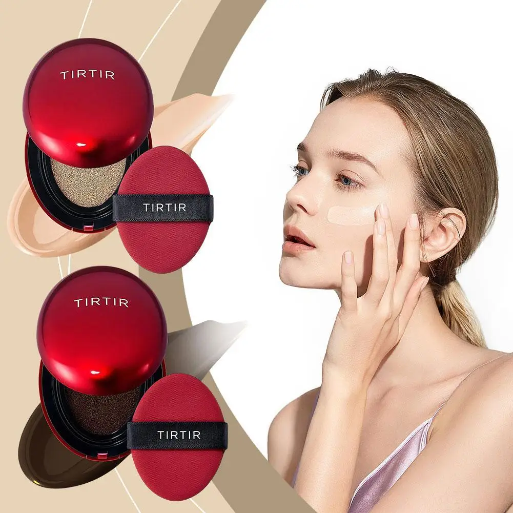 Air Cushion Foundation Cream Concealer Whitening Makeup Long-lasting Waterproof Cosmetics Brighten Face Base Tone Makeup
