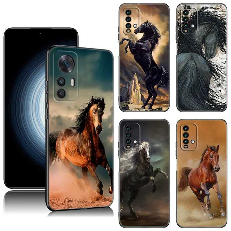Чехол для телефона Running Horse для Xiaomi Redmi K40 K50 Gaming Note 5 6 K20 K60 Pro 7A 8A 9A 9C 9i 9T 10A 10C A1 A2 + силиконовый чехол Чехол для телефона Running Horse для Xiaomi Redmi K40 K50 Gaming Note 5 6 K20 K60 Pro 7A 8A 9A 9C 9i 9T 10A 10C A1 A2 + силиконовый чехол