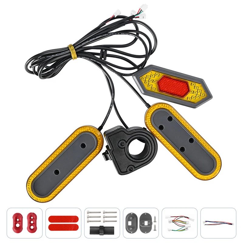 Led Monopattino Elettrico YINUOHUA Maniglia Lampeggiante, Manubrio Luce Scooter Segnale Di Monopattino Elettrico Ninebot