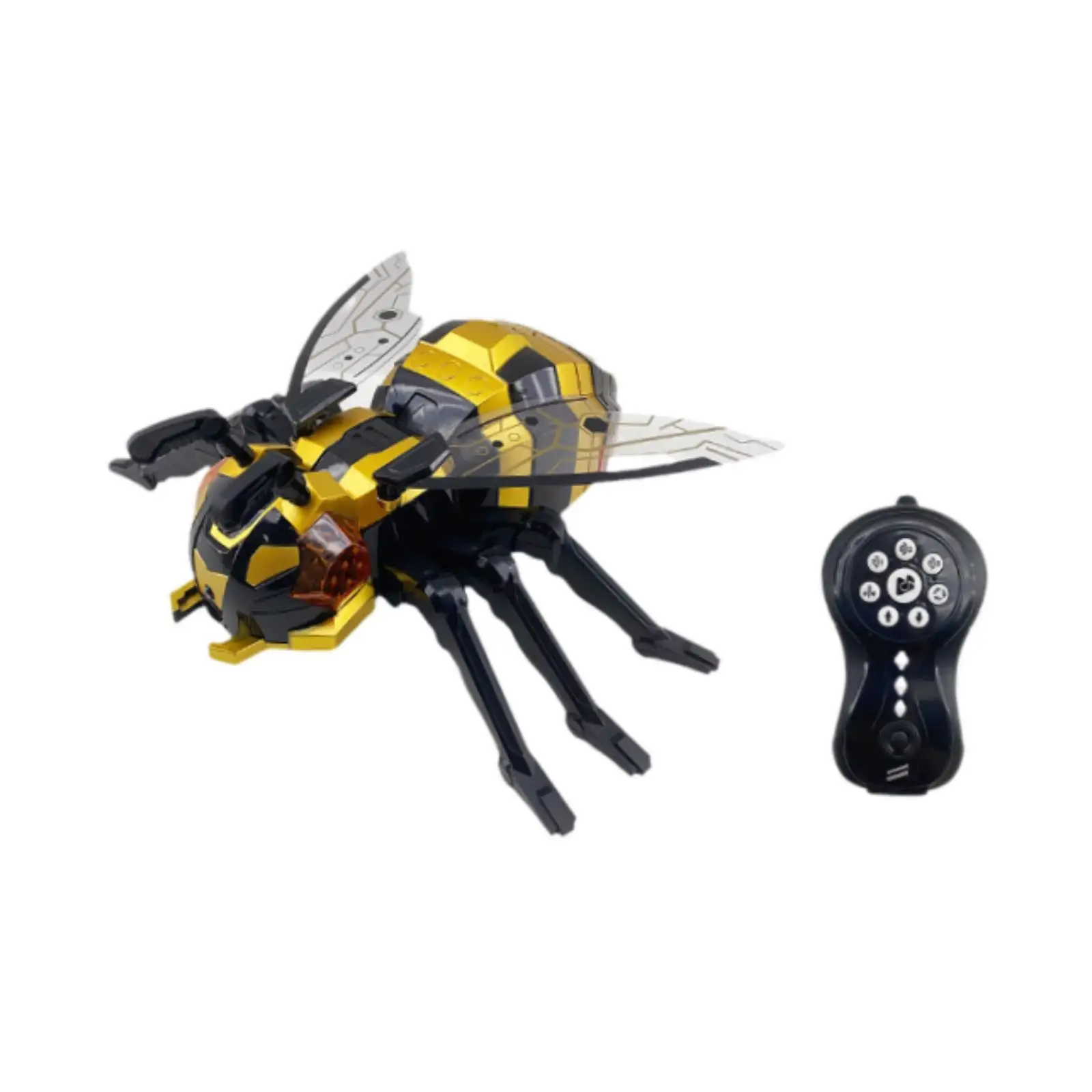 RC Animals Toy Bee Designed with Spray and Light Music for Kids Boys Girls