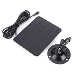 Compact Solar Panel with Adjustable Bracket and USB Charging, IPX6 Waterproof (Solar Cell)