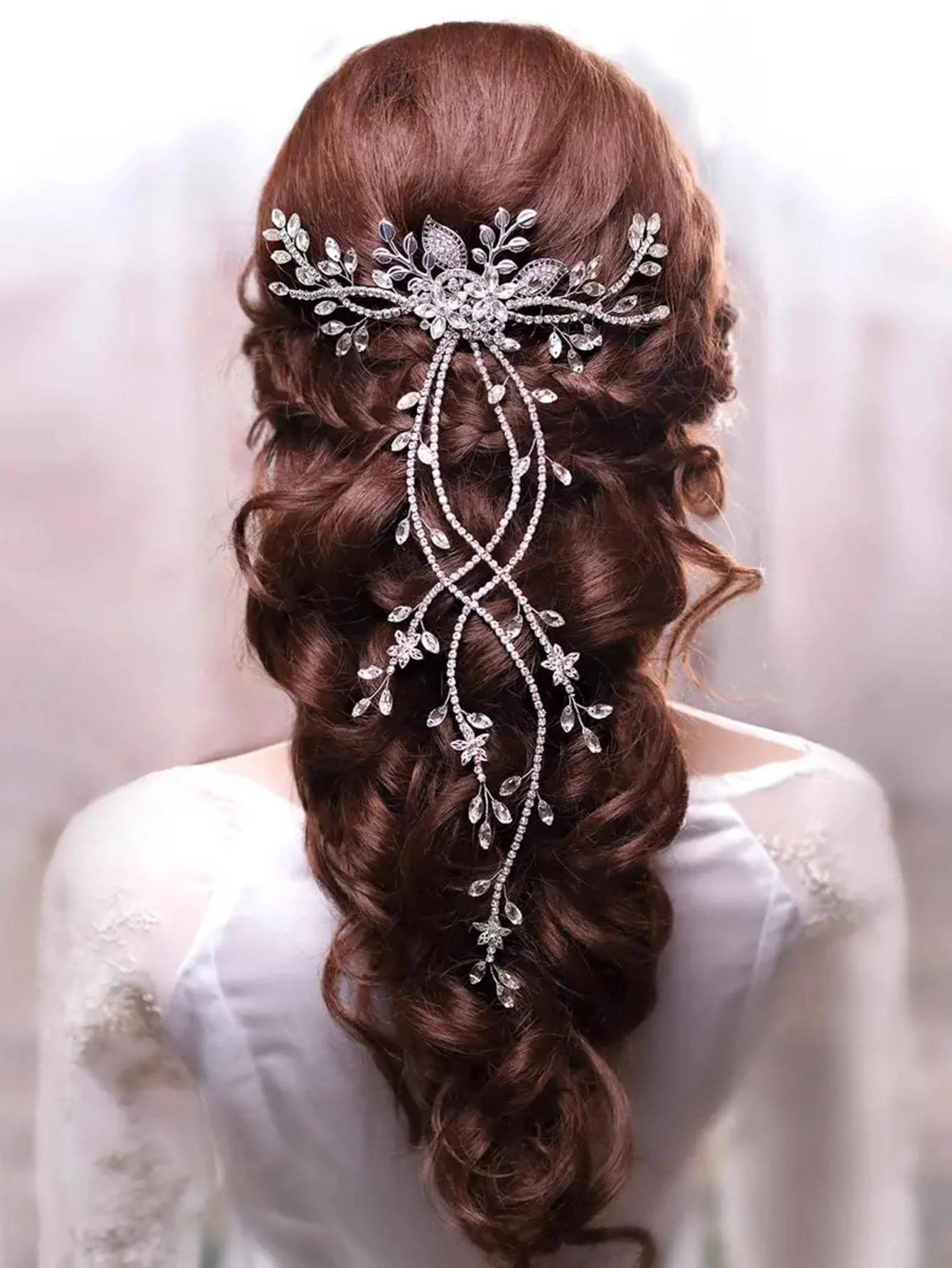 Crystal Pearl Bridal Tiaras Hairbands Hairpins Bridesmaid Diamante Hair Vine Accessories Wedding hair comb hair band Jewelry hair accessories bridal hair accessories
