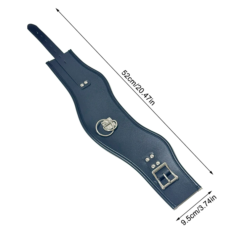 Leather Posture Collar for Couples Choker Bondage Restraints Adult Role Play Submissive Sexual Toy for Enhanced Intimacy And Fun