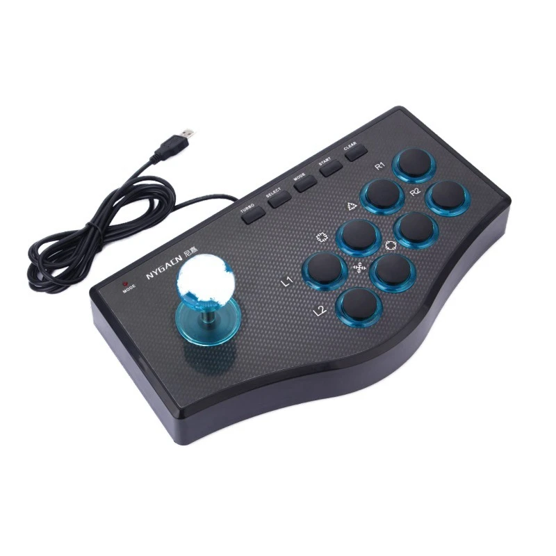 

RISE-USB Wired Game Controller Game Rocker Arcade Joystick USBF Stick For PS3 Computer PC Gamepad Gaming Console