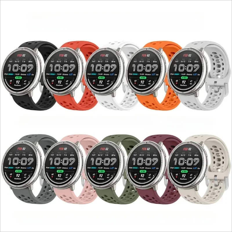 Premium Silicone Strap for Active Sports – Breathable and Stylish Watchband Accessories
