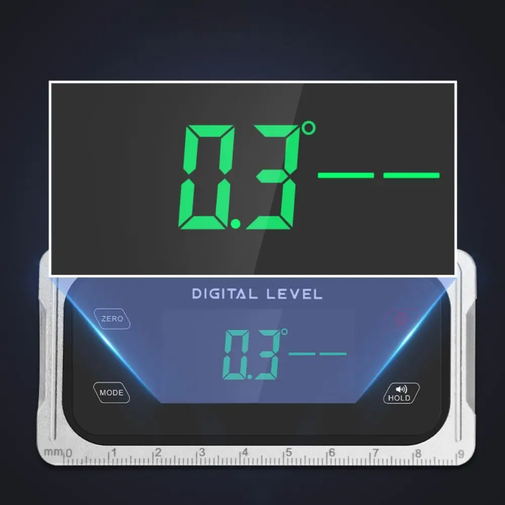 디지털 디스플레이 각도계(자석식 베이스 포함) 4 x 90 °   전자식 각도기 고정밀 방수 각도 측정기