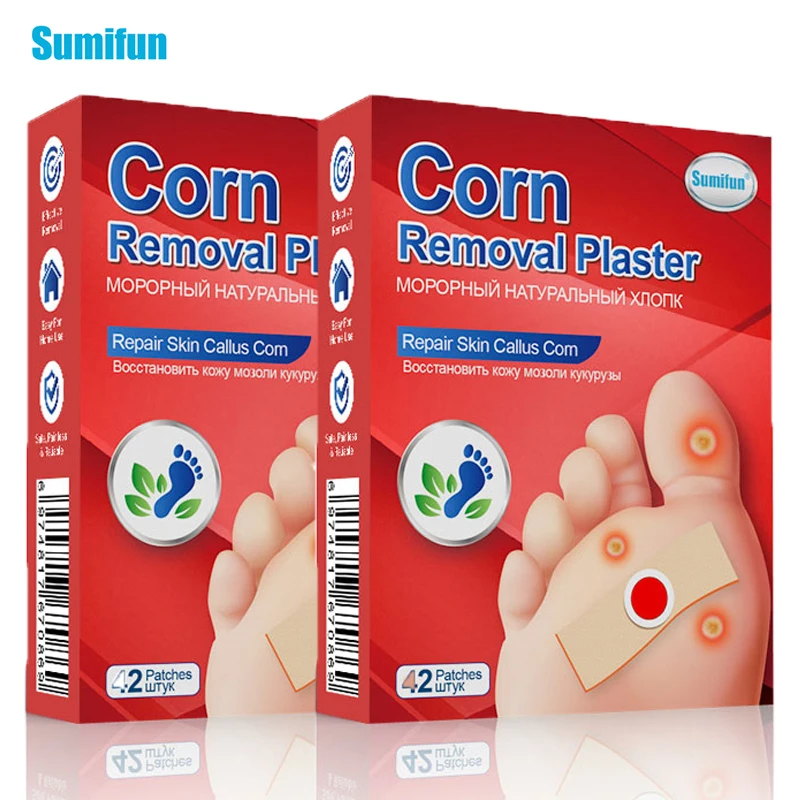 

84Pcs Sumifun Foot Wart Remover Care Medical Patch Corn Removal Pads Warts Thorn Curative Patch Calluses Remove Callosity Detox