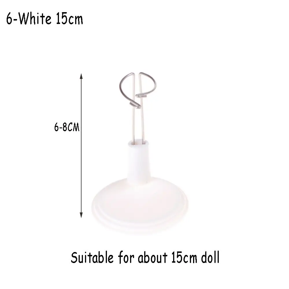 Doll Bracket White Black 15/20/25/35/45CM Adjustable Metal Stand Holder Toy Store Display Support Accessories Toy Store Display