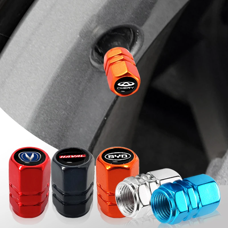 Car Tire Valve Metal Covers Tire Stem Valve Caps For Hyundai Tucson