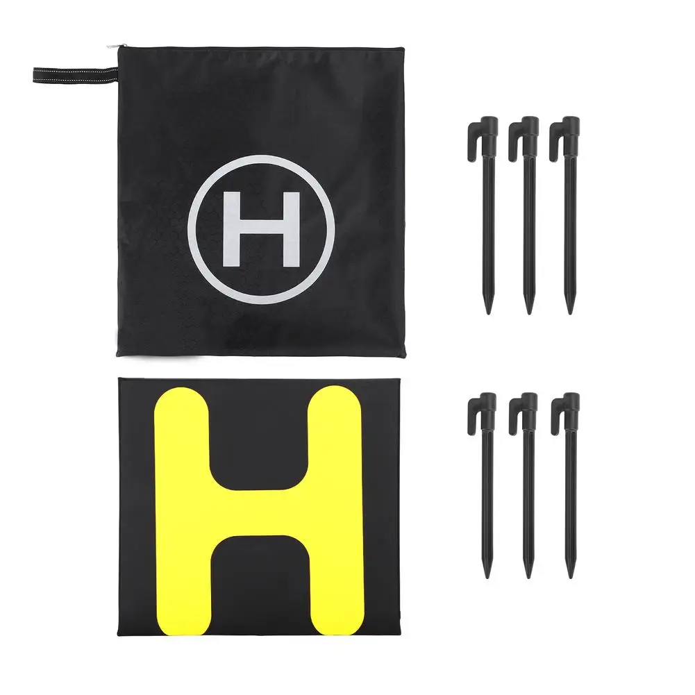 Drone Landing Pad Weighted 43.3inch Waterproof Foldable Landing Pad Accessories Compatible For Ma vic 3 Pro RC Drones