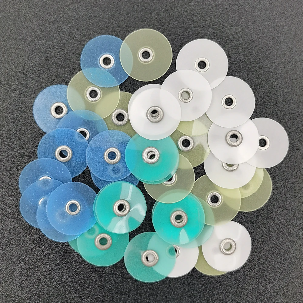 Discos de pulido Dental, juego de tiras de mandril contorneado de