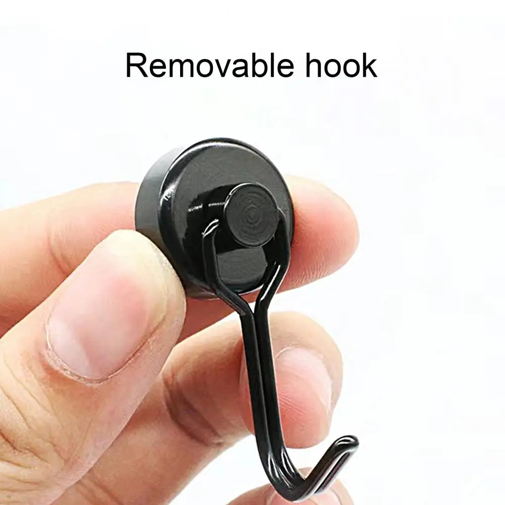 

8Kg Pull Magnets Hanging Hook Organizer 180 Degree Rotating Magnetic Hook Function Hanger Towel Key Hook Fridge Magnetic Hooks