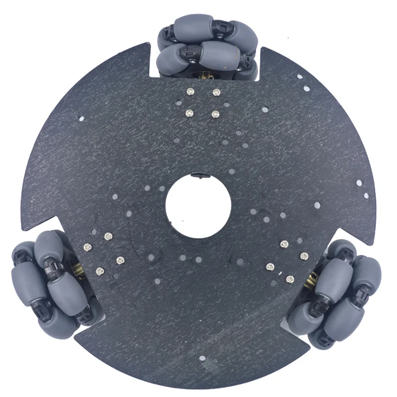 520 370 dc motor inteligente chassis do carro omni roda 3wd chassis engrenagem codificador