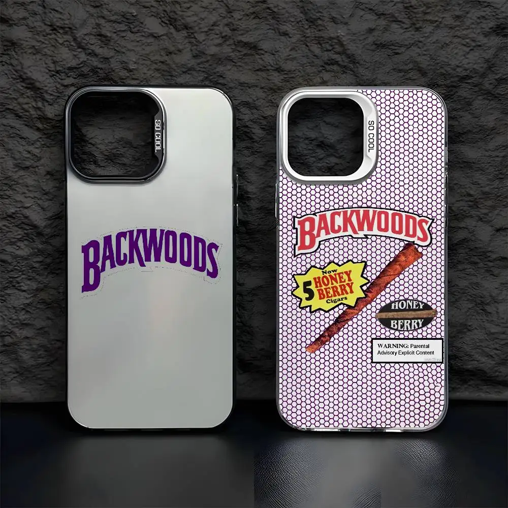 Backwoods Logo Multicolor Matte Laser Metallic Aurora Phone Case