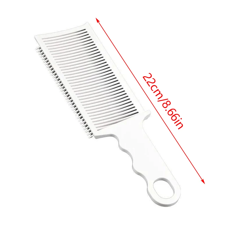 페이딩 콤 프로페셔널 바버 클리퍼 블렌딩 플랫탑 헤어 커팅 콤 남성용 내열 페이드 브러쉬 살롱 스타일링 도구