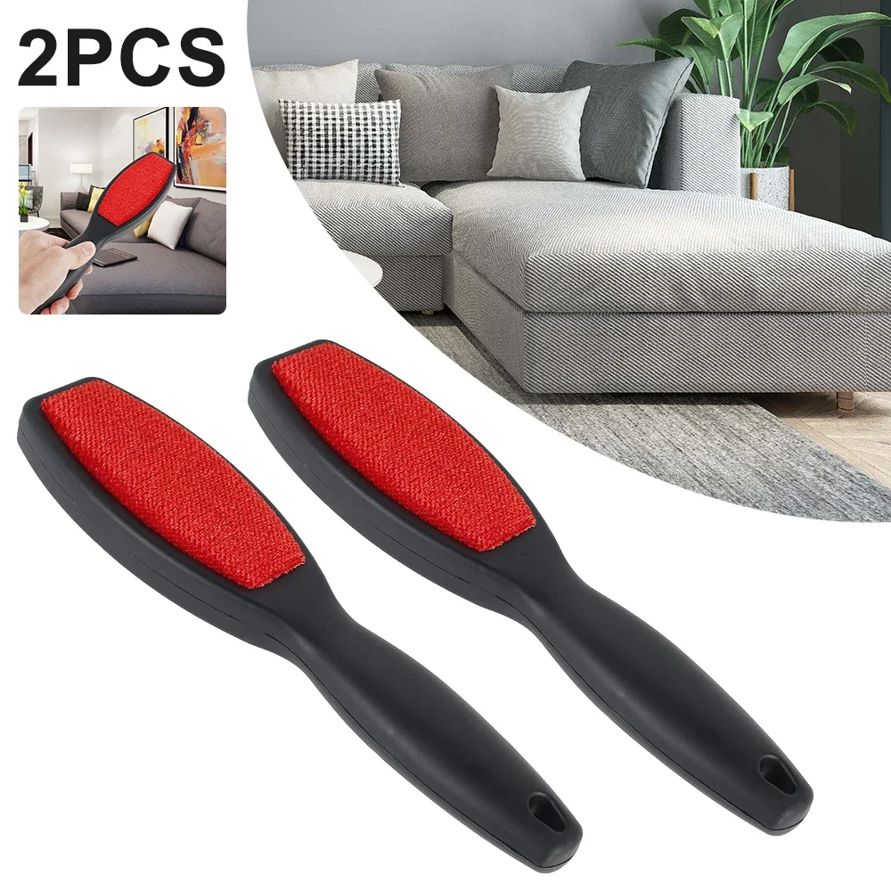 Lint Remover pet hair remover lint remover brush clothes lint remover fabric shavers fabric shaver pet hair remover brush hair remover hair removal brush 2 Sided Reusable Electrostatic Woolbrush Cat Pet Hair Remover Fabric Shaver Brush For Sofa Clothes 2PCS