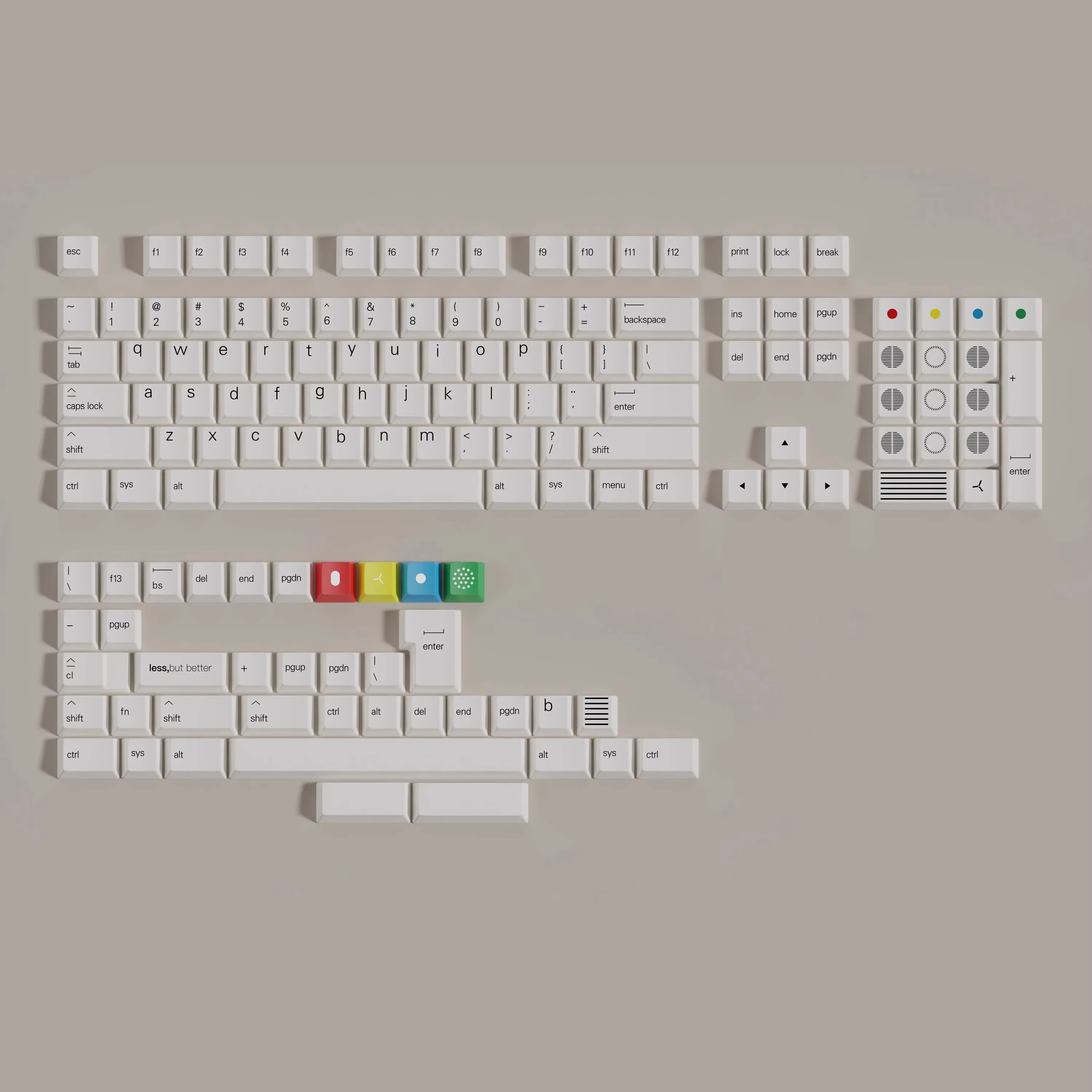 Alice Francês Azerty Keycaps Gmk Redful para Perfil Cereja Hebraico Coreano Keycap Grego Pbt Dye Subbed Keycap Conjunto Gmk Honra 2048 - Imagem 3