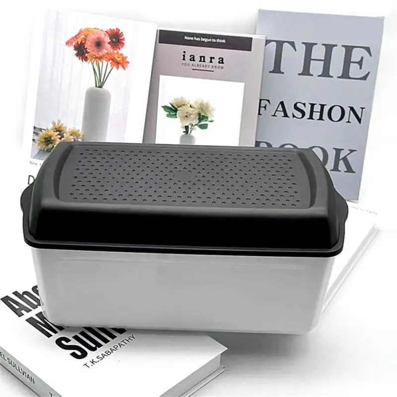 

Pastry Storage Box Household Use Multifunction Durability Practical With Holes Sealed Bread Storage Anti-rust Bread Container