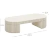Furniture Bella Cream Oval, coffee table 3