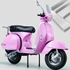 1/10 Vespa 125 Alloy Leisure Motorcycle Model Diecasts Metal Street Motorcycle Model Simulation Sound and Light Childrens Gifts 2