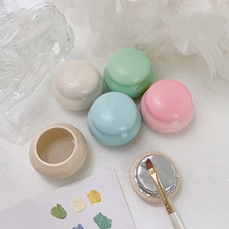 Ceramics Nail Cup With Lid Acrylic Liquid Powder Ceramic Cup Nail Art Acrylic Liquid Powder Porcelain Dappen Dish Container